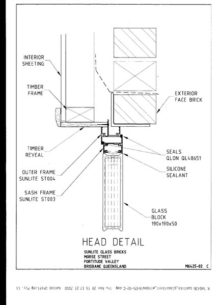 Opening Window Head detail